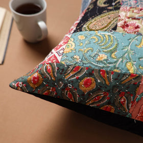 Kutch Tagai Patchwork Cotton Cushion Cover (16 x 16 in) 22