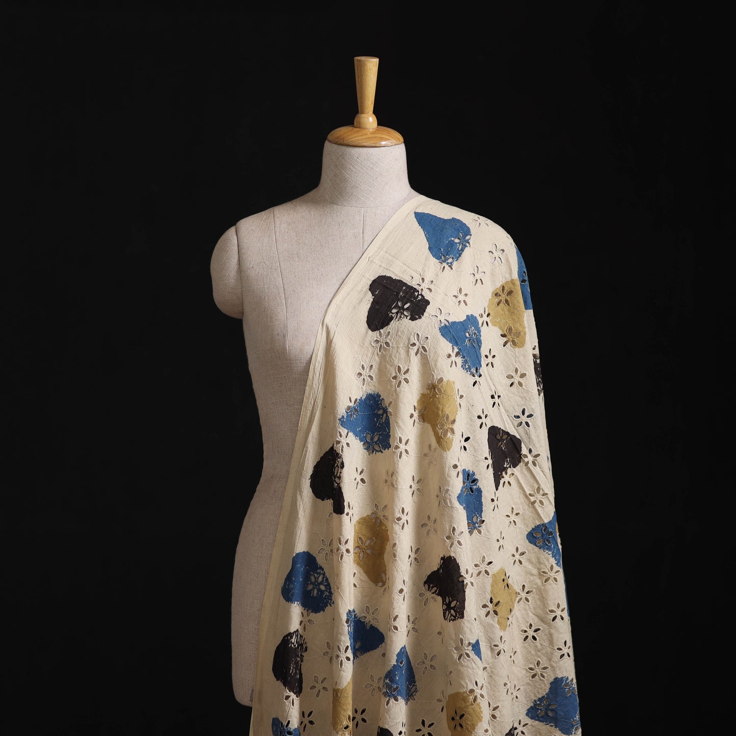 Ajrakh Hand Block Print Natural Dyed Cotton Hakoba Fabric 59