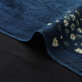 Hakoba Hand Block Ajrakh Print Natural Dyed Cotton Fabric  92