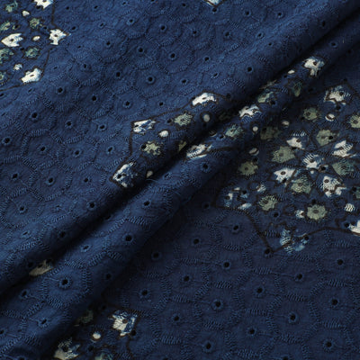 Hakoba Hand Block Ajrakh Print Natural Dyed Cotton Fabric  93
