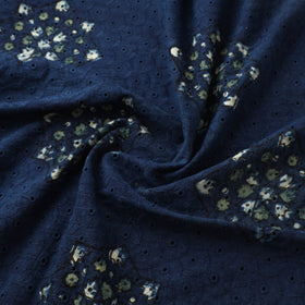 Hakoba Hand Block Ajrakh Print Natural Dyed Cotton Fabric  93