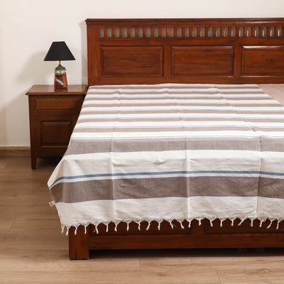 Handloom Cotton Single Bedsheet (90 x 60 in) 186