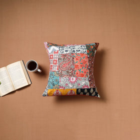 Kutch Tagai Patchwork Cotton Cushion Cover (16 x 16 in) 24