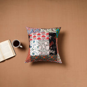 Kutch Tagai Patchwork Cotton Cushion Cover (16 x 16 in) 25