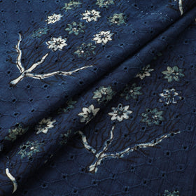 Hakoba Hand Block Ajrakh Print Natural Dyed Cotton Fabric  95