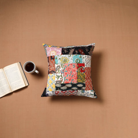 Kutch Tagai Patchwork Cotton Cushion Cover (16 x 16 in) 26