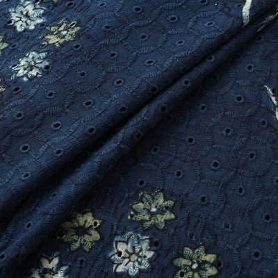 Hakoba Hand Block Ajrakh Print Natural Dyed Cotton Fabric  96
