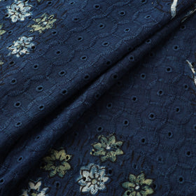 Hakoba Hand Block Ajrakh Print Natural Dyed Cotton Fabric  96