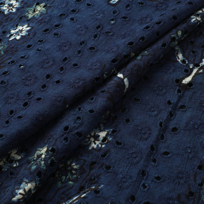 Hakoba Hand Block Ajrakh Print Natural Dyed Cotton Fabric  97