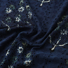 Hakoba Hand Block Ajrakh Print Natural Dyed Cotton Fabric  97
