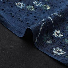Hakoba Hand Block Ajrakh Print Natural Dyed Cotton Fabric  97