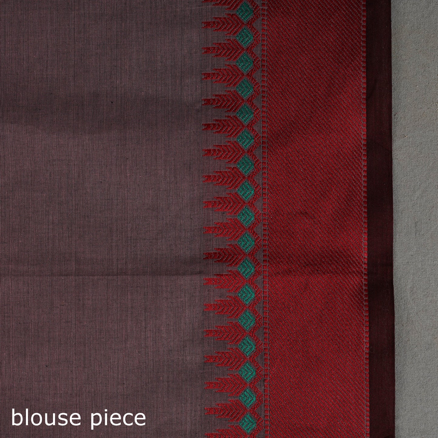 Purple - Kanchipuram Cotton Saree with Thread Border 02