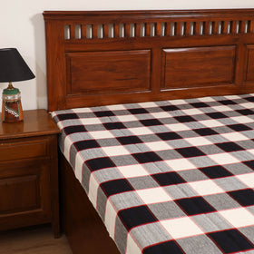 Handloom Cotton Single Bedsheet (90 x 60 in) 187