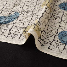Natural Dyed Ajrakh Hand Block Print Cotton Hakoba Fabric 03