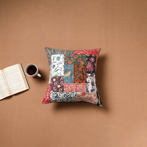 Kutch Tagai Patchwork Cotton Cushion Cover (16 x 16 in) 30