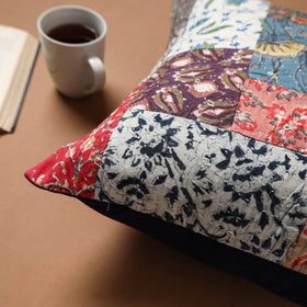 Kutch Tagai Patchwork Cotton Cushion Cover (16 x 16 in) 30