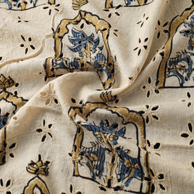 Natural Dyed Ajrakh Hand Block Print Cotton Hakoba Fabric 05