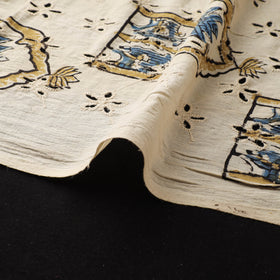 Natural Dyed Ajrakh Hand Block Print Cotton Hakoba Fabric 05