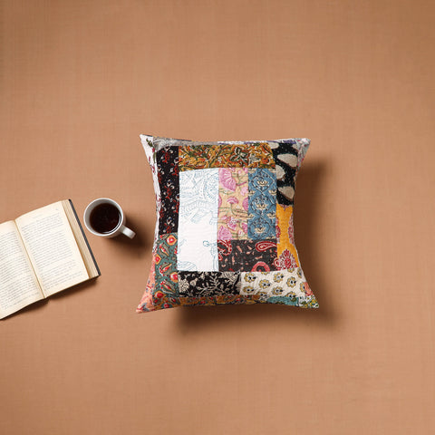 Kutch Tagai Patchwork Cotton Cushion Cover (16 x 16 in) 32