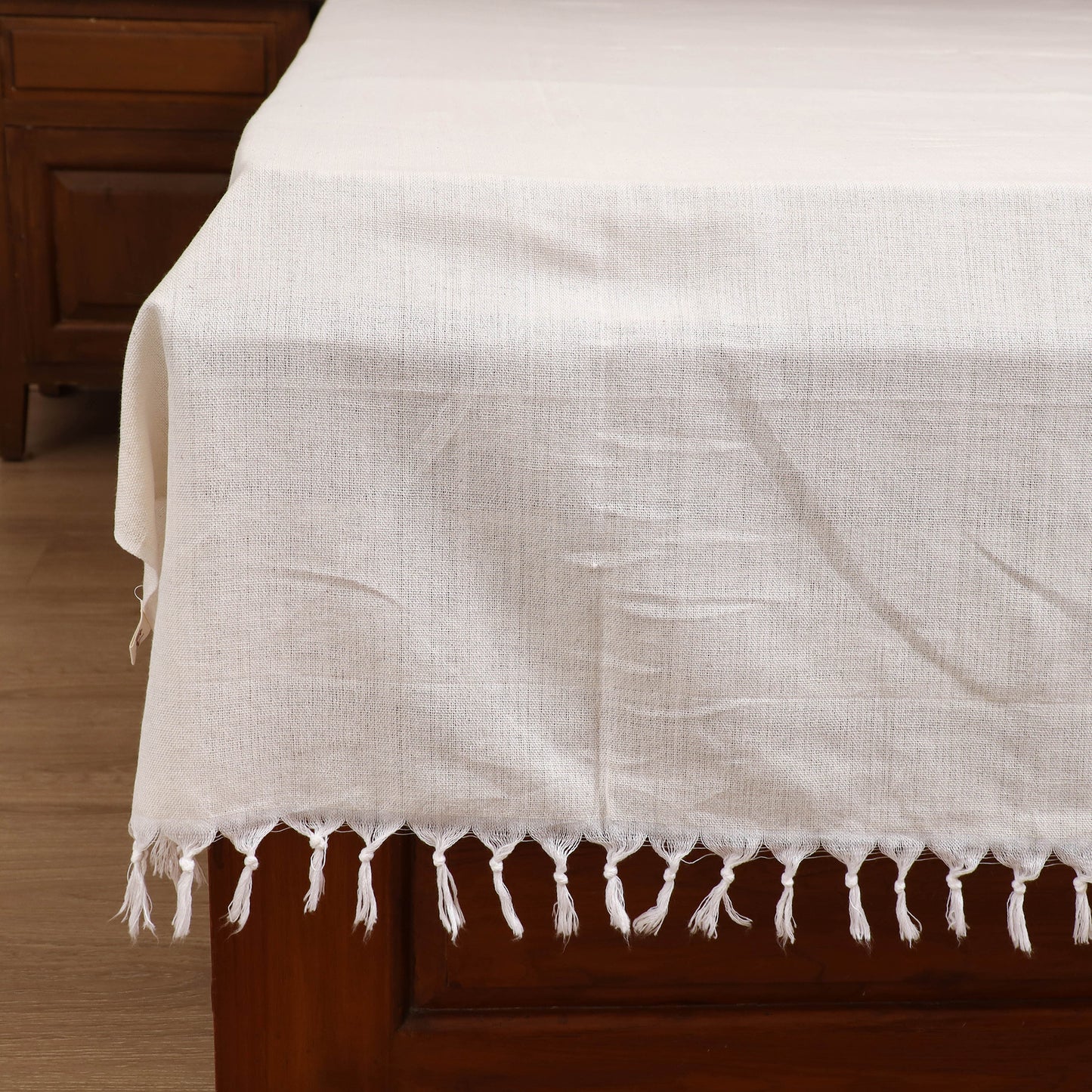Handloom Cotton Single Bedsheet (90 x 60 in) 189