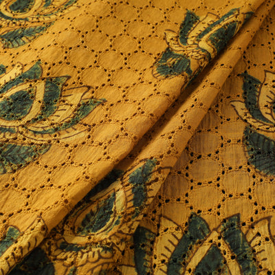 Natural Dyed Ajrakh Hand Block Print Cotton Hakoba Fabric 07