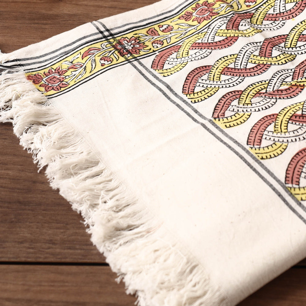  Block Printed Cotton Towel
