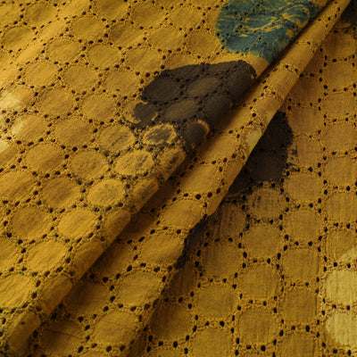 Natural Dyed Ajrakh Hand Block Print Cotton Hakoba Fabric 08