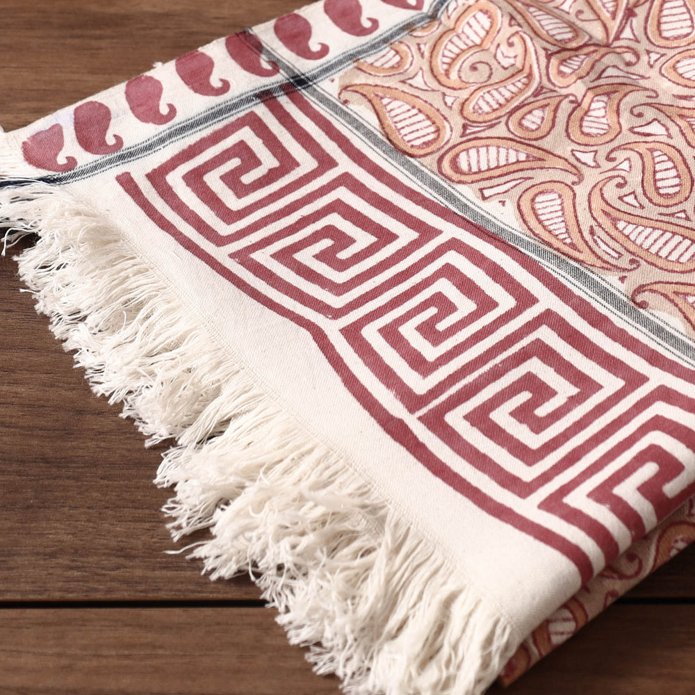 block printed towel 