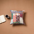 Kutch Tagai Patchwork Cotton Cushion Cover (16 x 16 in) 35