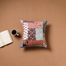 Kutch Tagai Patchwork Cotton Cushion Cover (16 x 16 in) 36