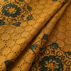 Natural Dyed Ajrakh Hand Block Print Cotton Hakoba Fabric 12