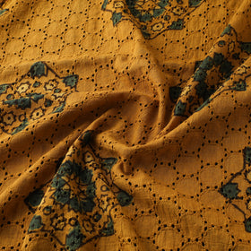 Natural Dyed Ajrakh Hand Block Print Cotton Hakoba Fabric 12