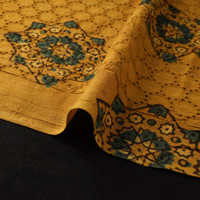 Natural Dyed Ajrakh Hand Block Print Cotton Hakoba Fabric 12