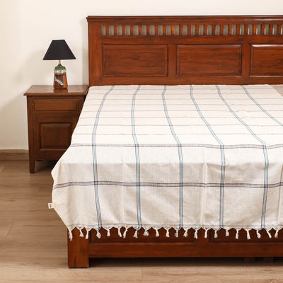 Handloom Cotton Single Bedsheet (90 x 60 in) 193