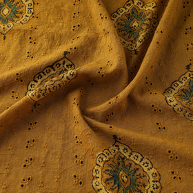 Natural Dyed Ajrakh Hand Block Print Cotton Hakoba Fabric 13