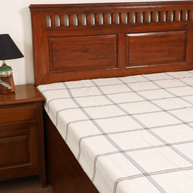 Handloom Cotton Single Bedsheet (90 x 60 in) 193