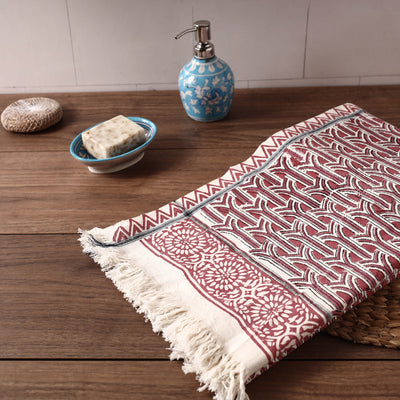 Block Printed Towel
