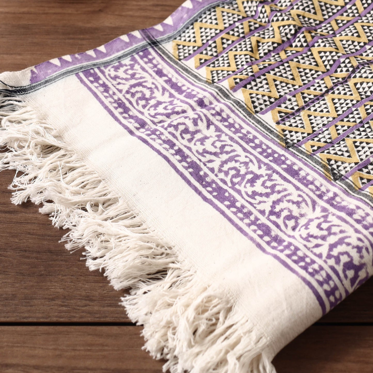 Block Printed Cotton Towel