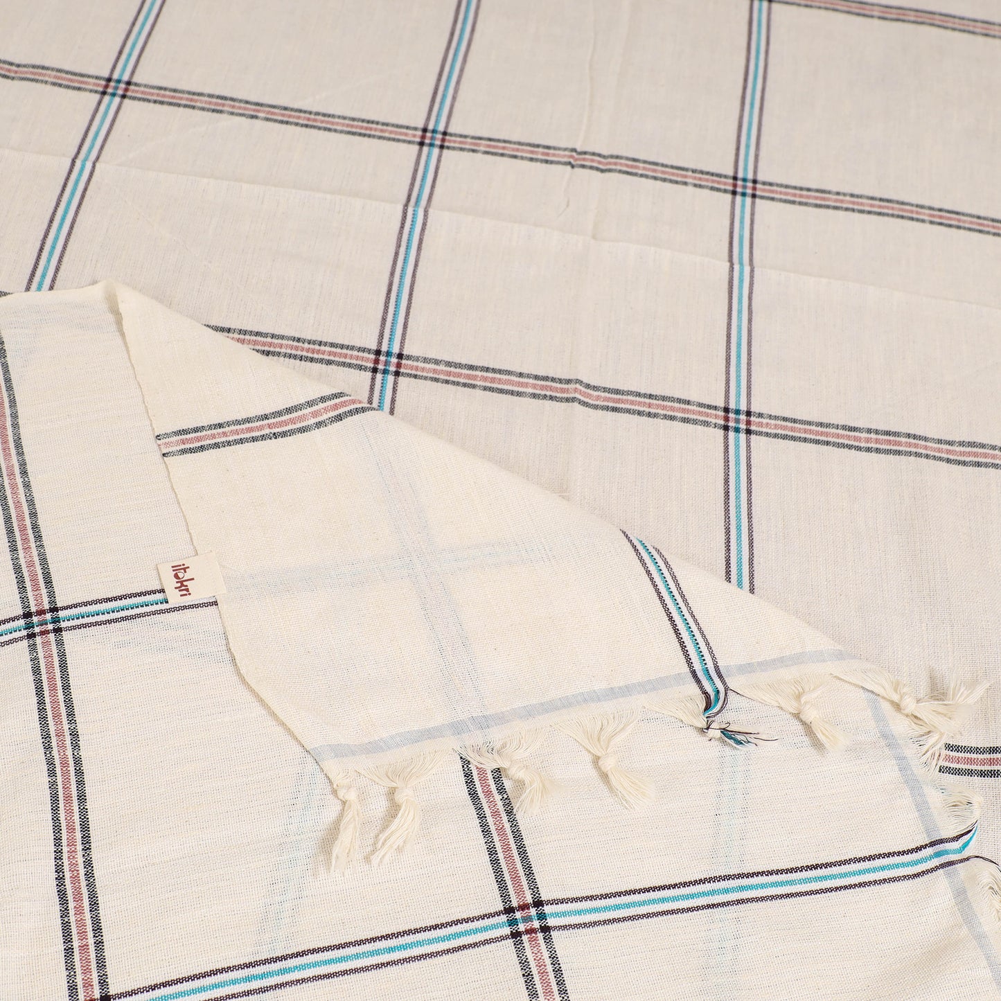 Handloom Cotton Single Bedsheet (90 x 60 in) 193
