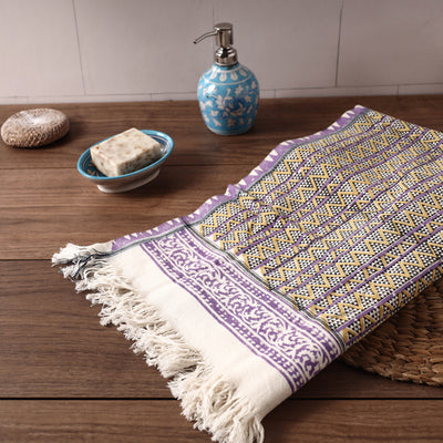 Block Printed Cotton Towel