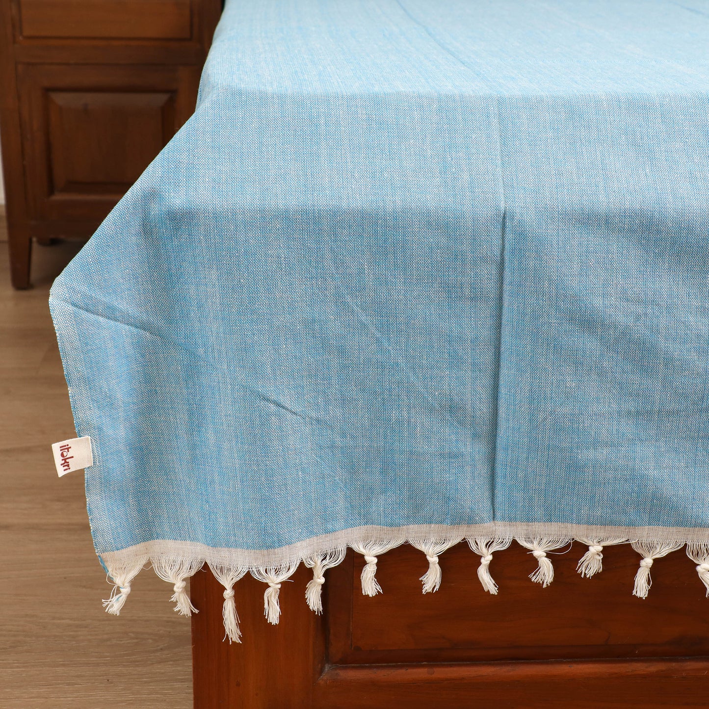 Handloom Cotton Single Bedsheet (90 x 60 in) 194