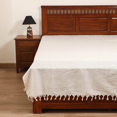 Handloom Cotton Single Bedsheet (90 x 60 in) 195