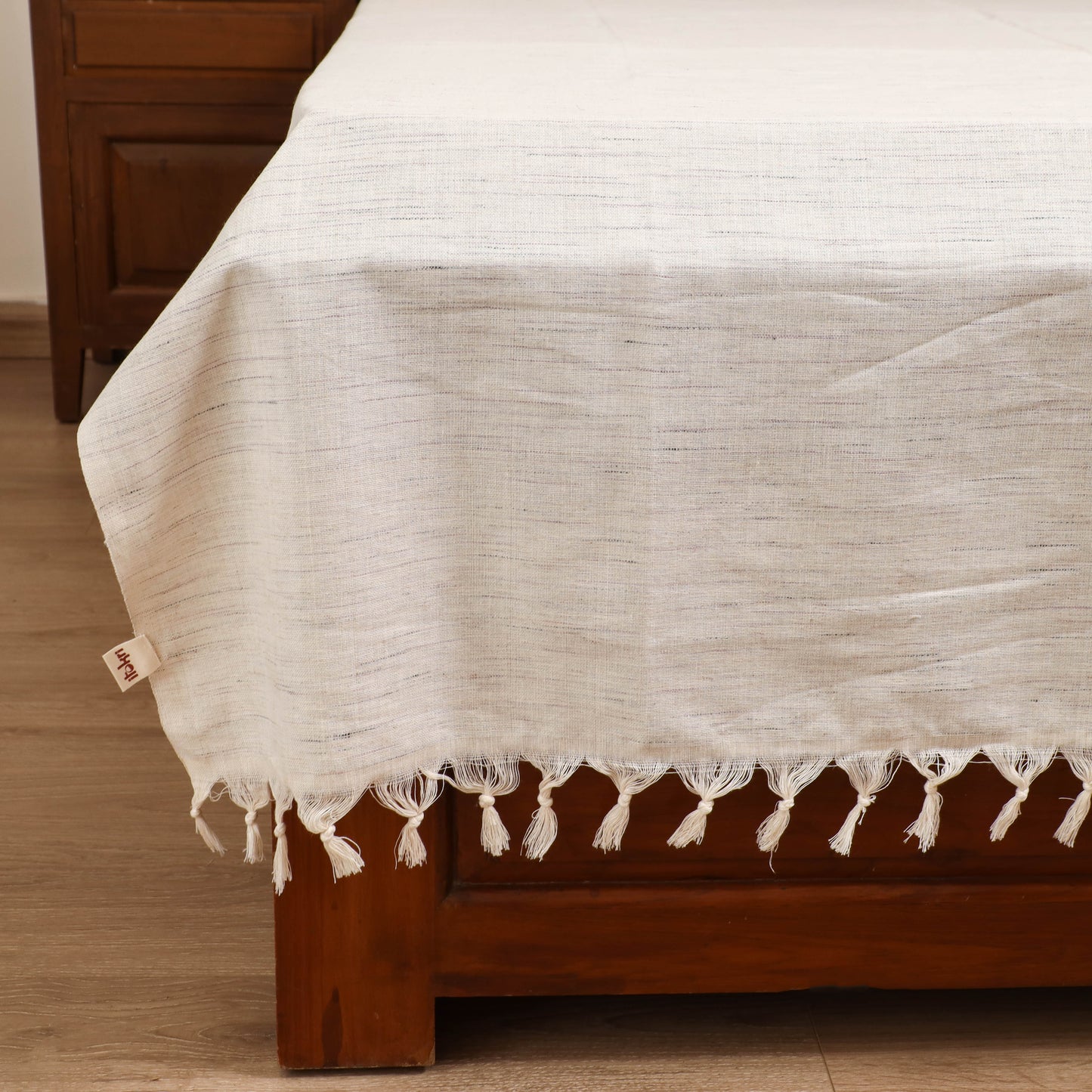 Handloom Cotton Single Bedsheet (90 x 60 in) 195