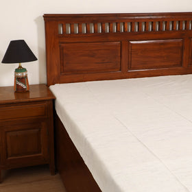 Handloom Cotton Single Bedsheet (90 x 60 in) 195