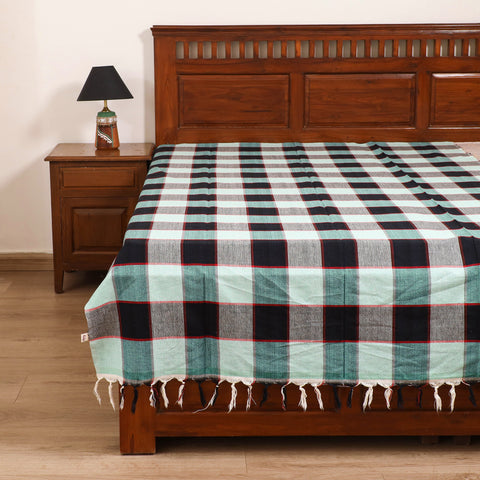 Handloom Cotton Single Bedsheet (90 x 60 in) 196