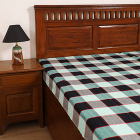Handloom Cotton Single Bedsheet (90 x 60 in) 196
