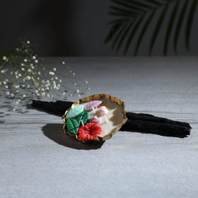 Handcrafted Metal Urli Water lily Pond Soy Wax Scented Candle For Gifting 06