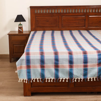Handloom Cotton Single Bedsheet (90 x 60 in) 197