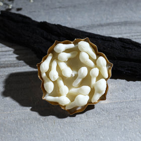 Handcrafted Metal Urli Soy Wax Mogra Scented Candle For Gifting 05