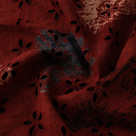 Natural Dyed Ajrakh Hand Block Print Cotton Hakoba Fabric 21